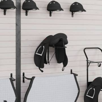 Foldable Saddle Rack - Wall Mounted Black Iron | HipoMarket