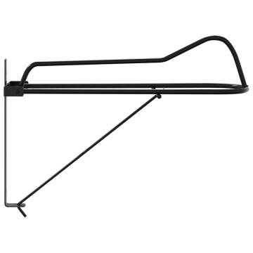 Foldable Saddle Rack - Wall Mounted Black Iron | HipoMarket