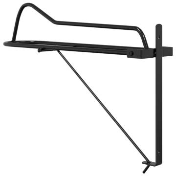 Foldable Saddle Rack - Wall Mounted Black Iron | HipoMarket