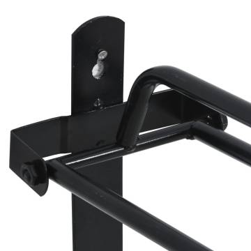 Foldable Saddle Rack - Wall Mounted Black Iron | HipoMarket