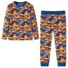 Kids' Pyjamas with Long Sleeves Cognac 140 Size 140 (9-10y) 