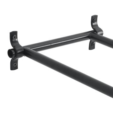 Foldable Saddle Rack - Wall Mounted Black Iron | Hipo Market