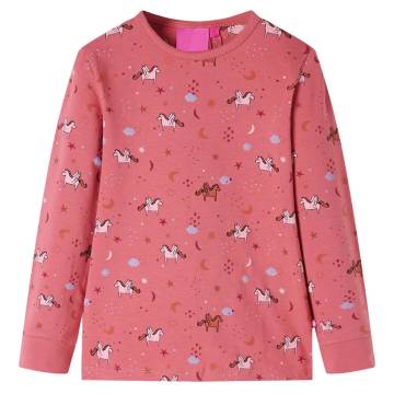 Kids' Long Sleeve Pyjamas in Old Pink - Size 104