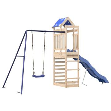 Outdoor Playset Solid Wood Pine – Fun for Your Kids!