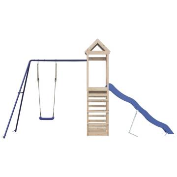 Outdoor Playset Solid Wood Pine – Fun for Your Kids!