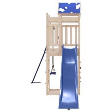 Outdoor Playset Solid Wood Pine – Fun for Your Kids!