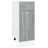 Drawer Bottom Cabinet Grey Sonoma - 30x46x81.5 cm | Hipo Market