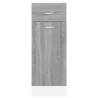 Drawer Bottom Cabinet Grey Sonoma - 30x46x81.5 cm | Hipo Market