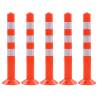 Traffic Control Bollards - 5 pcs Plastic 75 cm | HipoMarket