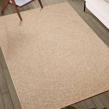 Rug ZIZUR 240x240 cm - Jute Look Indoor & Outdoor Rug