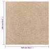 Rug ZIZUR 240x240 cm - Jute Look Indoor & Outdoor Rug