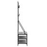 Clothes Rack with Shoe Storage - Grey Sonoma, 100x40x184 cm