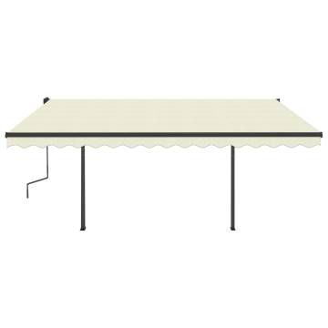 Manual Retractable Awning 4.5x3.5m - Cream | Hipomarket