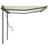 Manual Retractable Awning 4.5x3.5m - Cream | Hipomarket