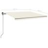 Manual Retractable Awning 4.5x3.5m - Cream | Hipomarket