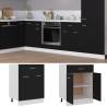 Drawer Bottom Cabinet Black 60x46x81.5cm - HipoMarket