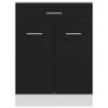 Drawer Bottom Cabinet Black 60x46x81.5cm - HipoMarket