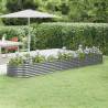 Garden Raised Bed Powder-coated Steel 368x80x36 cm Grey Colour grey Size 368 x 80 x 36 cm Quantity in Package 1 