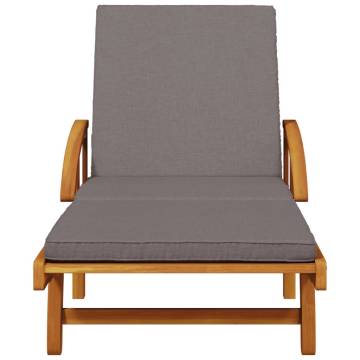 Sun Loungers Set with Table | Solid Acacia Wood | Hipomarket