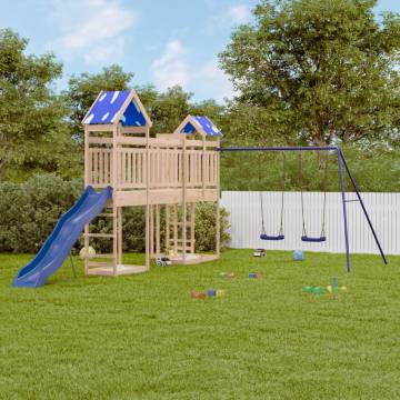 Outdoor Playset Solid Wood Pine | Fun for Kids at Home