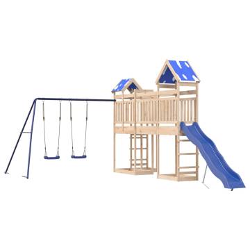 Outdoor Playset Solid Wood Pine | Fun for Kids at Home