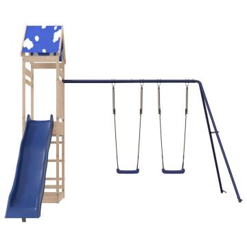 Outdoor Playset Solid Wood Pine - Fun for Kids | HiPo Market