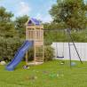 Outdoor Playset Solid Wood Pine - Fun & Durable for Kids