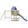 Outdoor Playset for Kids - Durable Pine Wood Playground