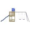 Outdoor Playset for Kids - Durable Pine Wood Playground