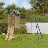 Outdoor Playset - Durable Impregnated Pine Wood for Kids Fun