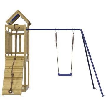 Outdoor Playset - Durable Impregnated Pine Wood for Kids Fun