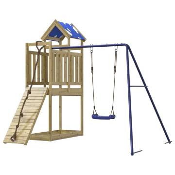 Outdoor Playset - Durable Impregnated Pine Wood for Kids Fun