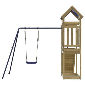 Outdoor Playset - Durable Impregnated Pine Wood for Kids Fun