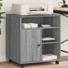 Printer Stand with Wheels Grey Sonoma 60x50x67 cm Colour grey sonoma 