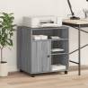 Printer Stand with Wheels Grey Sonoma - Organise Your Workspace