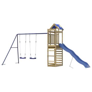 Outdoor Playset for Kids - Durable Impregnated Pine Wood