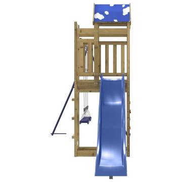 Outdoor Playset for Kids - Durable Impregnated Pine Wood