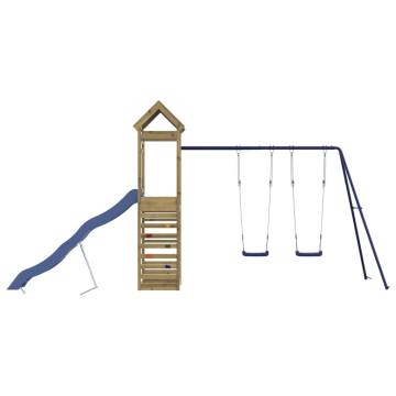 Outdoor Playset for Kids - Durable Impregnated Pine Wood