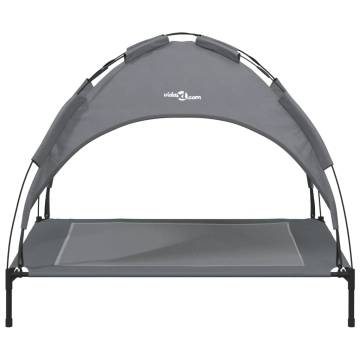 Comfortable Dog Bed with Canopy | Durable Anthracite Fabric