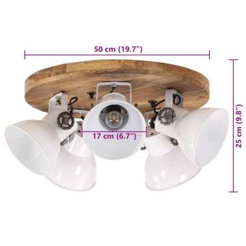 Stylish Ceiling Lamp 25W - White, 50x50x25 cm E27 | HipoMarket