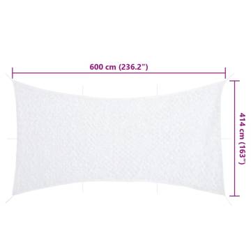 Camouflage Net with Storage Bag 600x414 cm - White