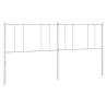 Stylish Metal Headboard White 193 cm for Comfortable Beds