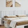 Stylish Metal Headboard White 193 cm for Comfortable Beds