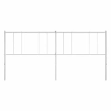 Stylish Metal Headboard White 193 cm for Comfortable Beds