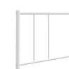 Stylish Metal Headboard White 193 cm for Comfortable Beds