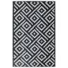 Outdoor Carpet White and Black 190x290 cm - Durable & Stylish