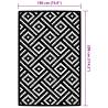 Outdoor Carpet White and Black 190x290 cm - Durable & Stylish