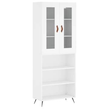 Stylish Highboard White 69.5x34x180 cm | HipoMarket