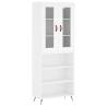 Stylish Highboard White 69.5x34x180 cm | HipoMarket