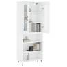 Stylish Highboard White 69.5x34x180 cm | HipoMarket